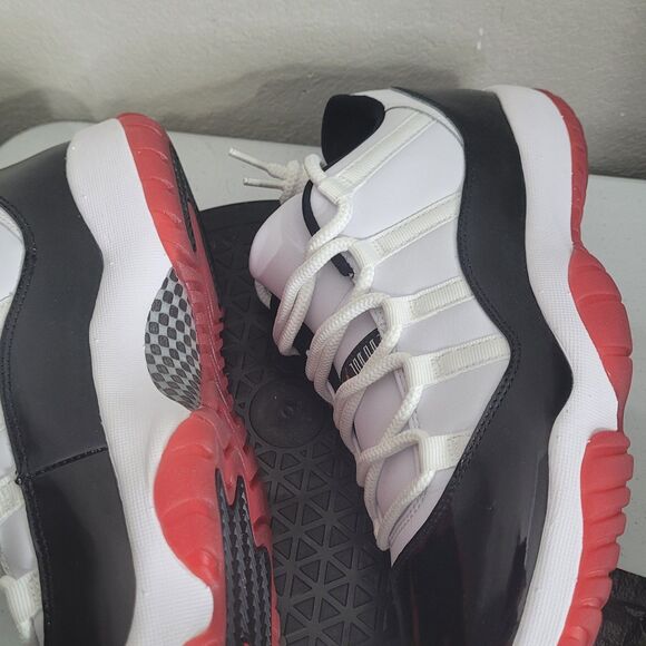 Jordan 11 Retro Low size 11 athletic shoe sneaker lace Concord Bred AV2187-160 - Picture 12 of 16